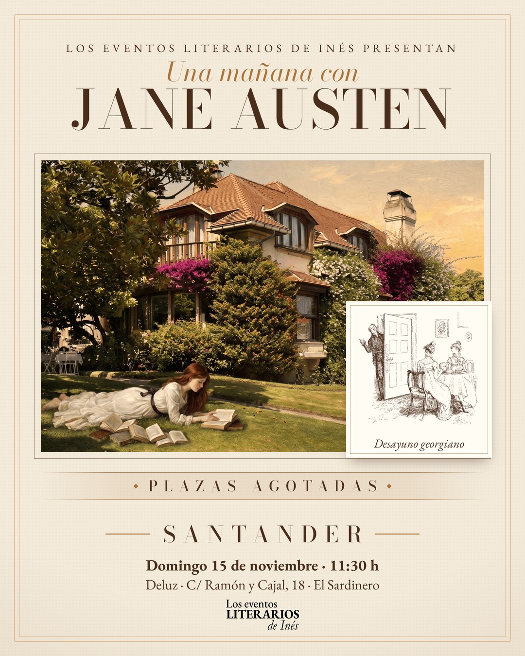 Una mañana con Jane Austen - Desayuno georgiano en Santander
